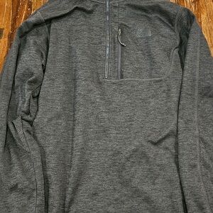 The North Face Men's Grey Sweater quarter zip pull over